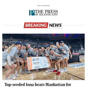 Top-seeded Iona beats Manhattan for MAAC women's championship