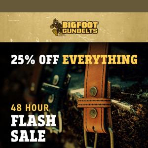 🚨 Gun Belt Flash Sale! 🚨