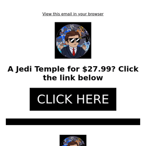 UCS JEDI TEMPLE FOR $27.99