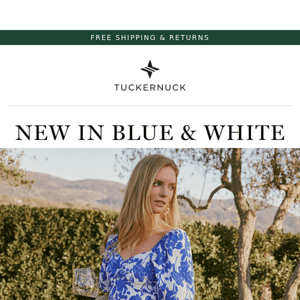 New in Blue & White