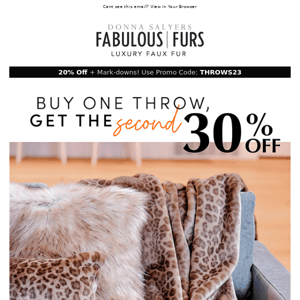 BOGO 30% Off. All. The. Throws.