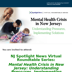 Building NJ's mental health workforce. Leaders discuss 5/24. | An NJ Spotlight News Roundtable Series