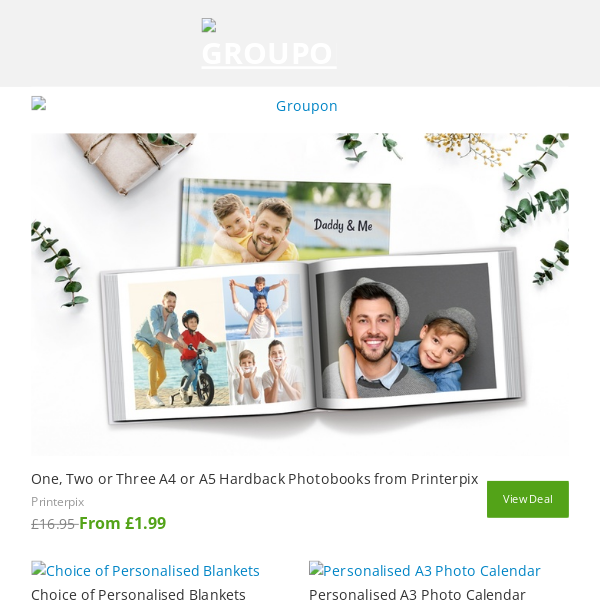 ⏰Get it before it's gone: up to 80% off on personalised photo gifts