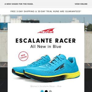 Escalante Racer - New Color!