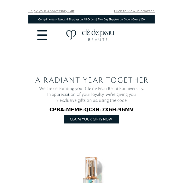 Cle de Peau Beaute, A Gift to Celebrate Your Beautiful Year