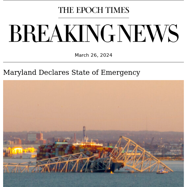 Breaking: Maryland Declares State of Emergency