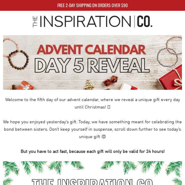 🎄 Come See the 5th free Gift of Our Advent Calendar🎁