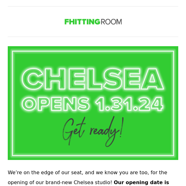 Chelsea Booking Is Live 💪💚