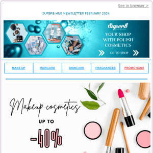 Superb Health & Beauty makeup cosmetics only now with a discount of up to 40% ‼️💰⌛