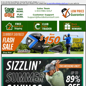 FINAL HOURS ⌛ SIZZLIN' Summer SAVINGS On Clubs, Bags & Carts, Apparel & MORE!