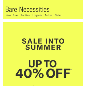 Sale Into Summer: Up To 40% Off Bras, Swim & More!