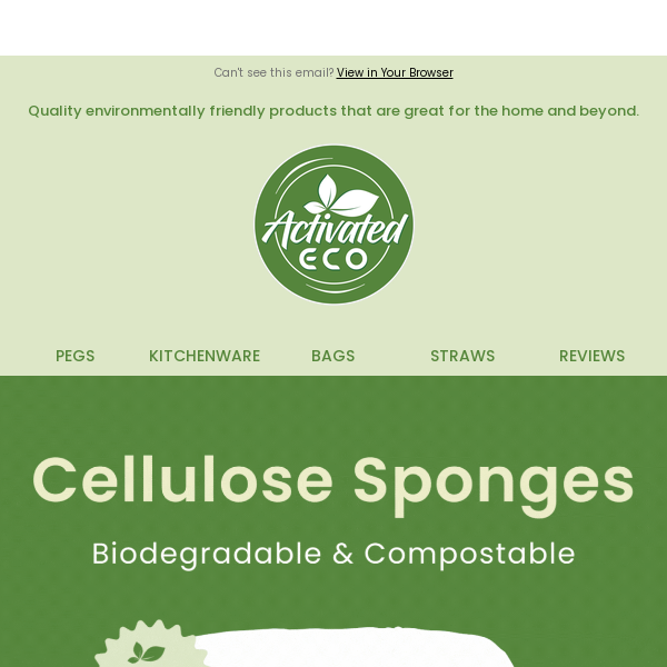 🌿 Embrace Eco-Clean with our Cellulose Sponges!