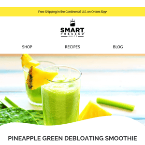 Pineapple Green Debloating Smoothie