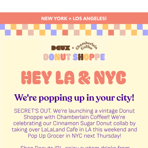 WE’RE LAUNCHING A POP UP!!!!