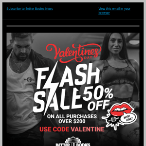 VANLENTINES FLASH SALE - BUY FOR $200 AND GET 50% OFF