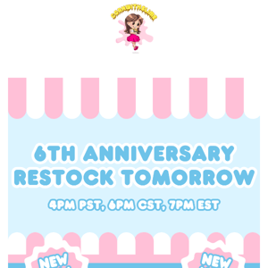 💌 You're Invited To Our Anniversary Restock Tomorrow!