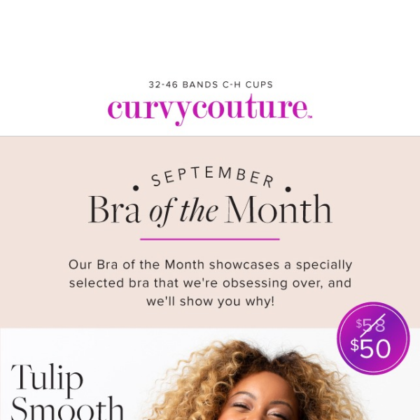 Get Our Bra of the Month for a Special Price!