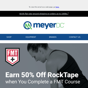 Get 50% Off RockTape by Completing a FMT Course!
