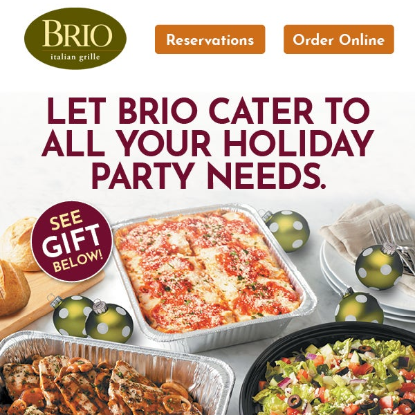 Plan Ahead For The Holidays With Brio!