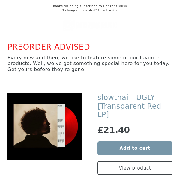 NEW! slowthai - UGLY [Standard Black LP]