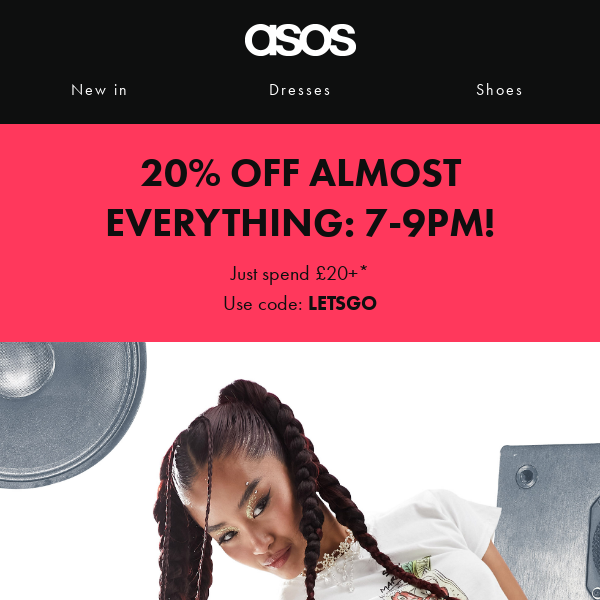 20% off almost everything – 7-9pm 🥳