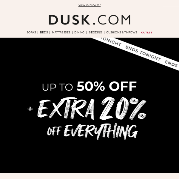 HURRY, EXTRA 20% off EVERYTHING ends TONIGHT 😲