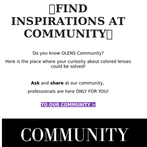 👩🏻‍🤝‍🧑🏼Have you heard about OLENS COMMUNITY?👩🏻‍🤝‍🧑🏼