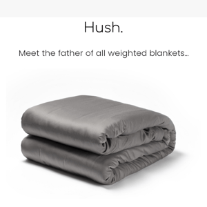 The Father of All Weighted Blankets..