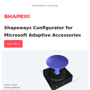 New Microsoft Adaptive Accessories Shapeways Configurator