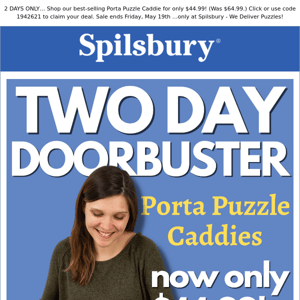2DAY DOORBUSTER 🧩 Porta Puzzle Caddies ONLY $44.99