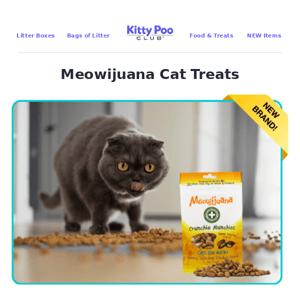 Meowijuana Cat Treats are in stock now 🌿