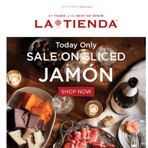 One Day Sale on Sliced Jamon from Spain! Serrano, Iberico and Bellota