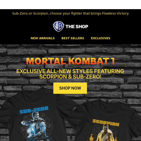 Pick The New Mortal Kombat 1 Tees and Test Your Might!