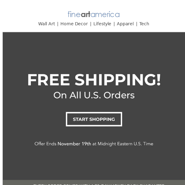 Free Ground Shipping on All U.S. Orders!