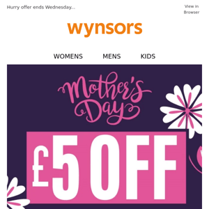 £5 Off | Just in time for Mother's Day!