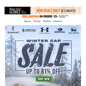 ❄ Cap Sale up to 81% off! EXTRA discount orders $30+