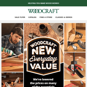 New Everyday Value Brands at Woodcraft
