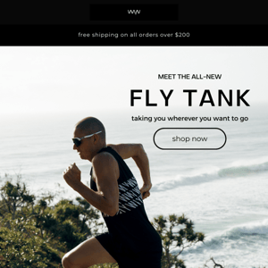 all-new FLY tank & tee