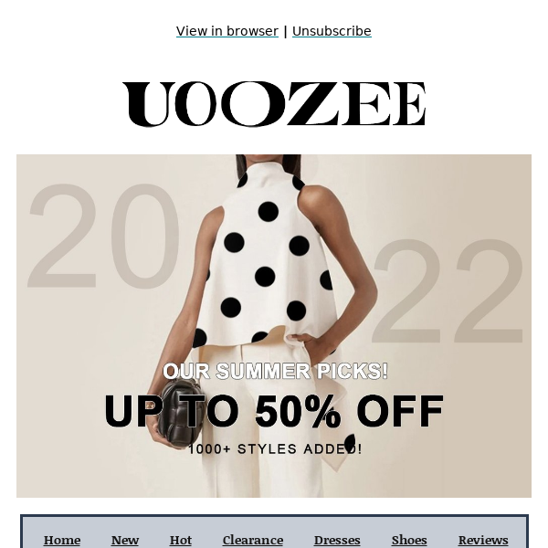 Uoozee New Items Spring Sale