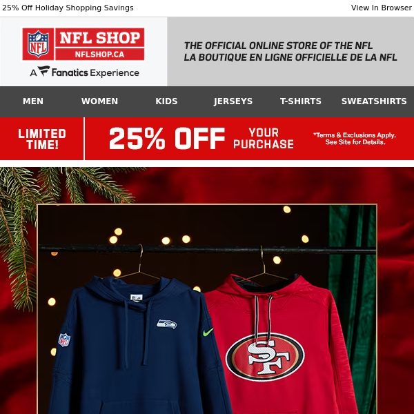 Save On Gift List Approved NFL Gear