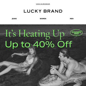 Lucky You! Up To 40% Off Is Here!