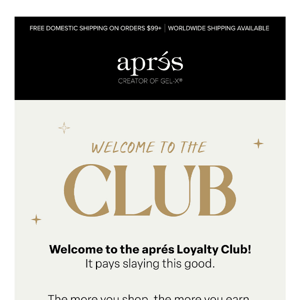 💖 Welcome to the Aprés Loyalty Club ​​💖