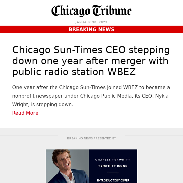 Chicago Sun-Times CEO stepping down