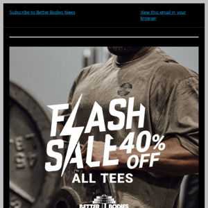 FLASH SALE  - 40% OFF ALL TEES