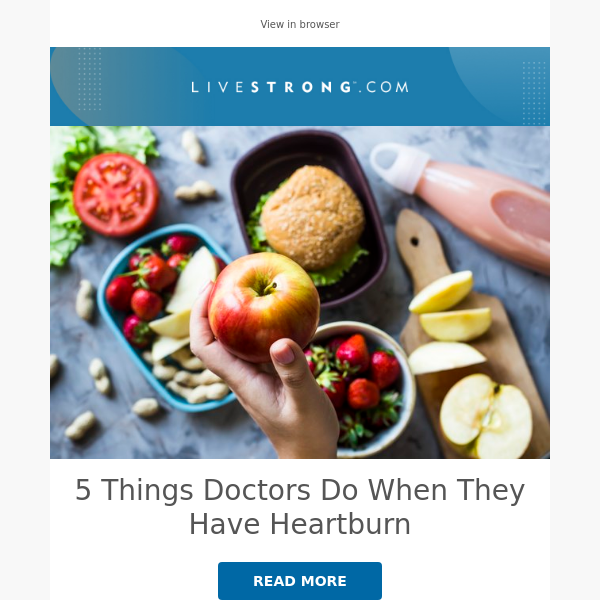 5 Things Doctors Do When They Have Heartburn, Exactly How to Power Nap, and More