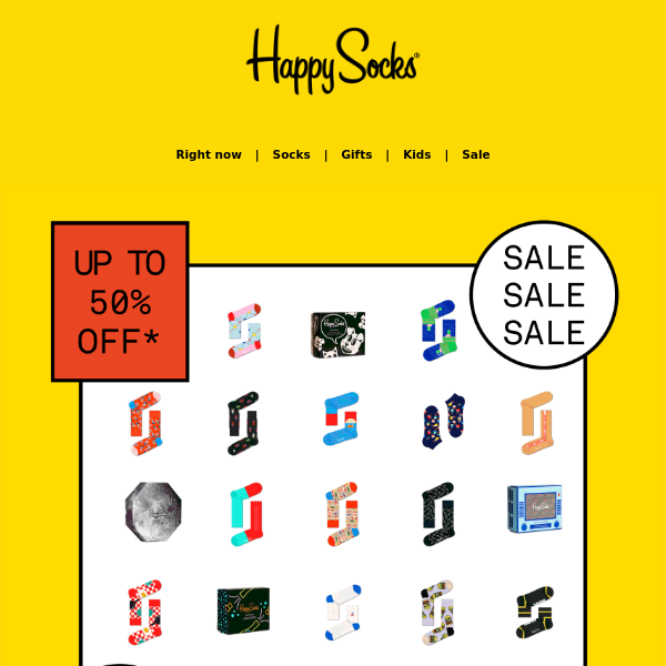 Sale on sale! Extra 10% off. - Happy Socks