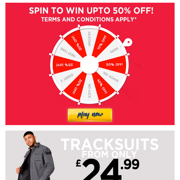 SPIN FOR UPTO 50% OFF!! 💸