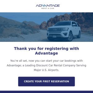 Welcome to Advantage Rent a Car