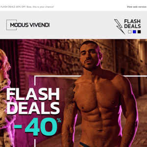 ⚡ FLASH DEALS 40% OFF ⚡ Now, this is your chance!