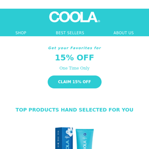 Shop COOLA with 15% Off